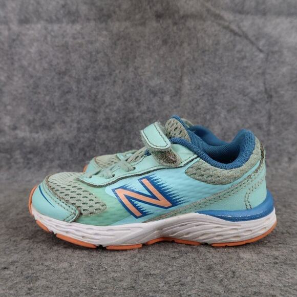 New Balance Shoes Kids 8 Athletic Sneakers 680 v6 Running Trainers Toddler Blue - Picture 7 of 15